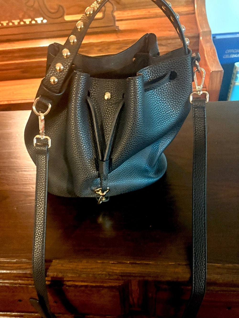 Lionel Black Bucket Bag